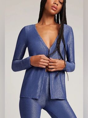 NEW Negative Disco Navy Blue Open Cardigan